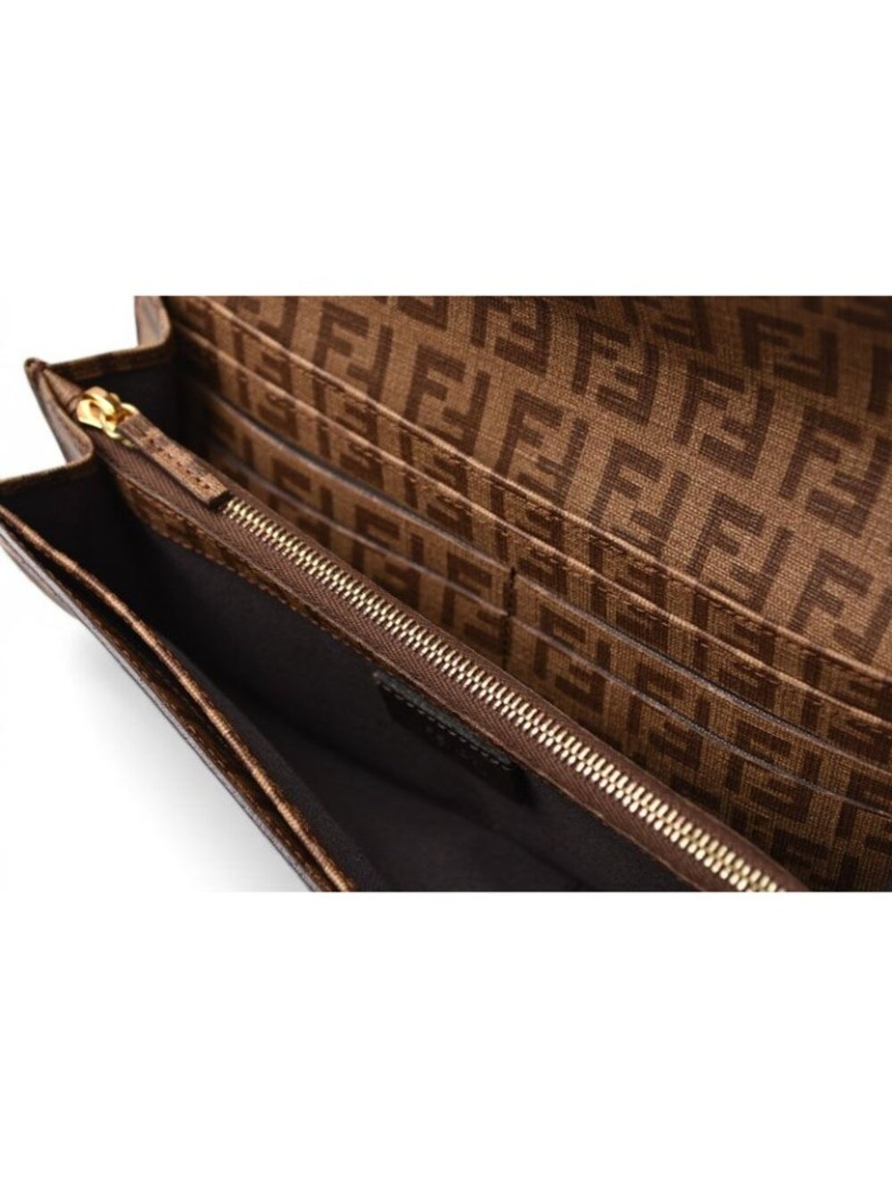 Fendi Wallet Yg1 Zucca Pattern Beige Brown - Picture 5 of 10